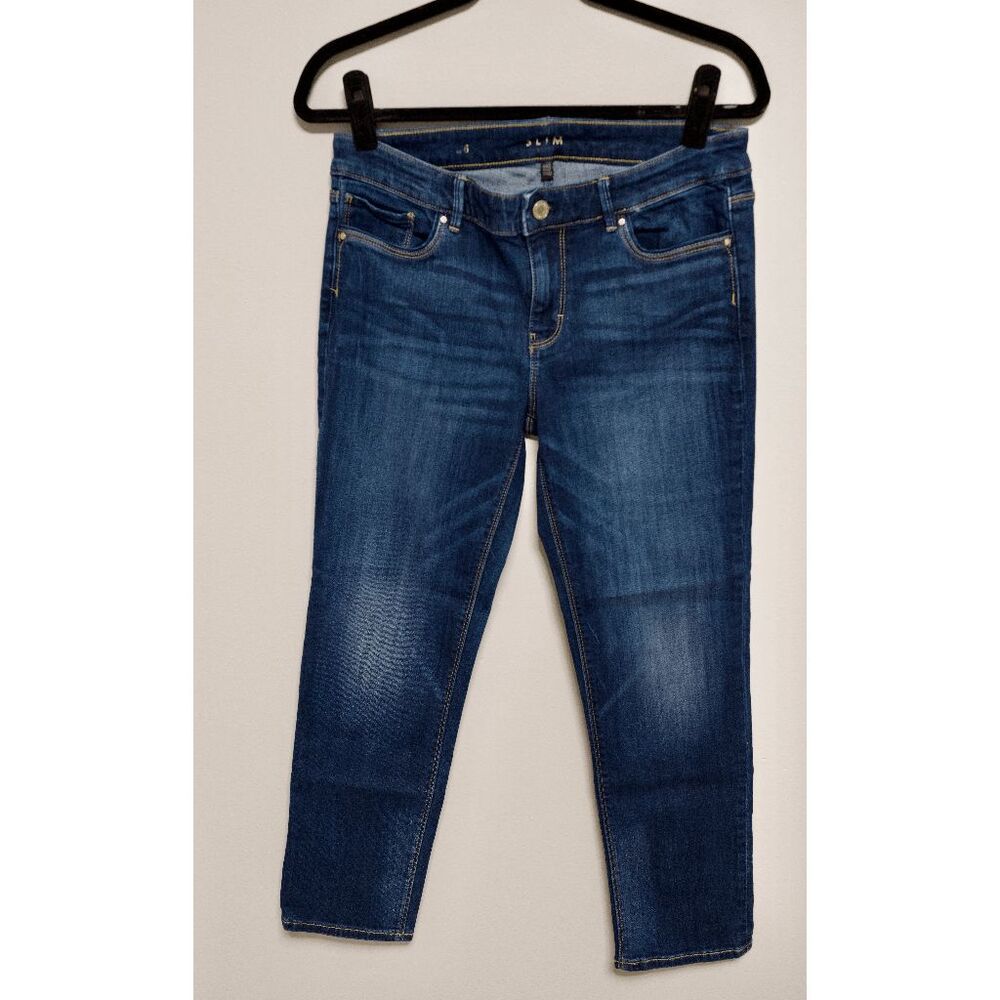 Slim Fit Mid-Rise Cropped Jeans – Size 6 👖